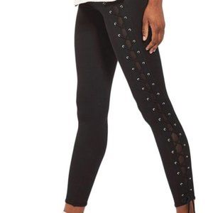 Topshop lace-up leggings
